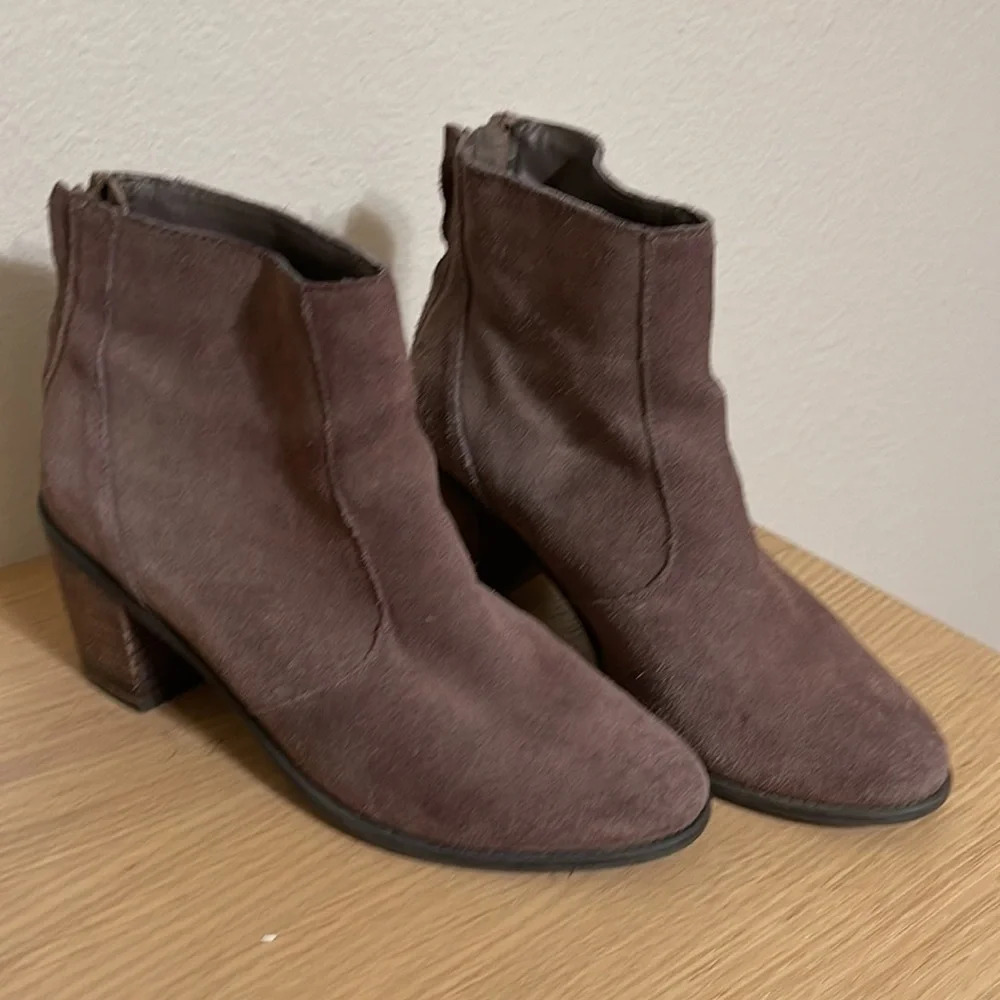 Crown Vintage Brown Suede Ankle Boots Size 7.5 - Picture 11 of 15